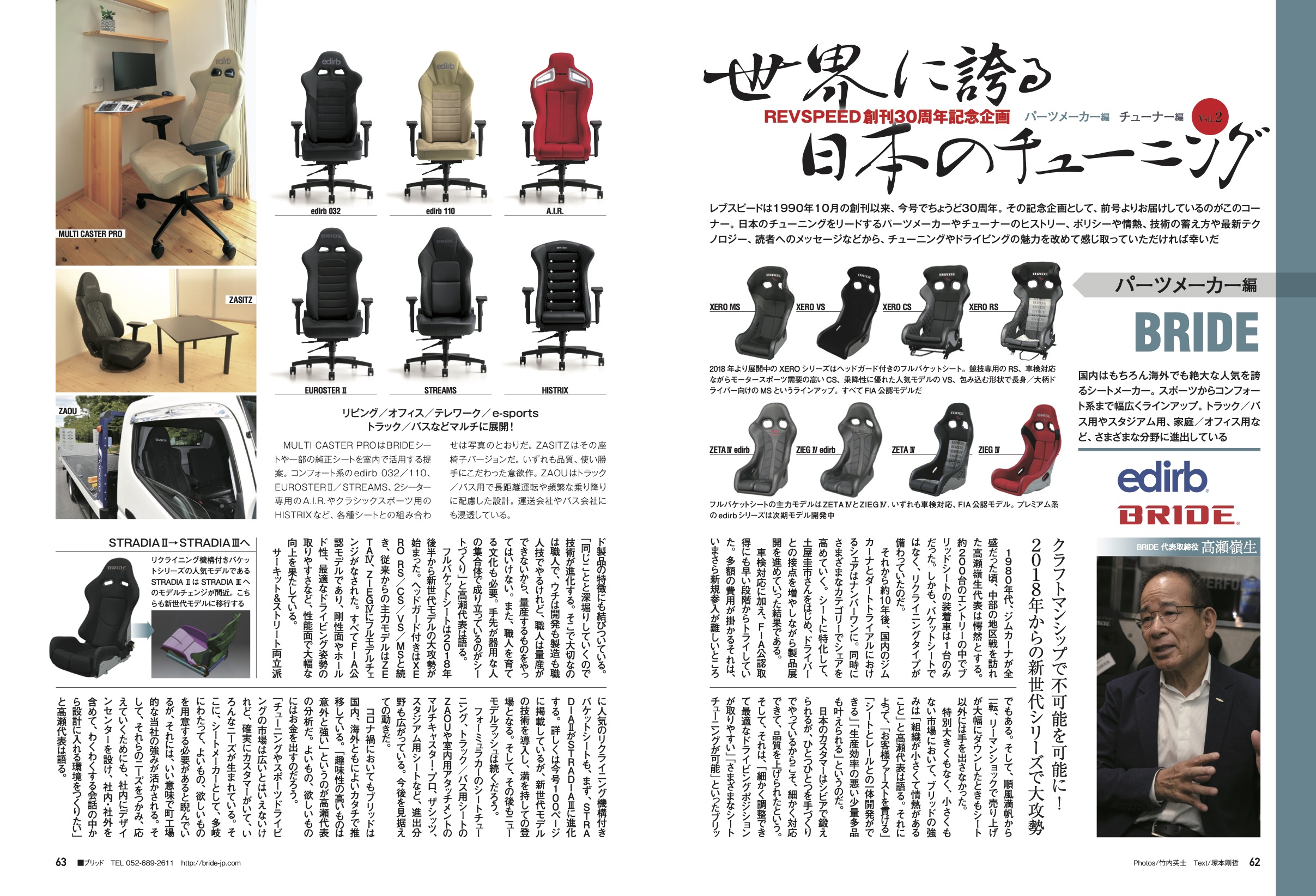 【REVSPEED創刊30周年記念企画】世界に誇る日本のチューニング『BRIDE』編