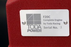 戸田レーシングがコンプリートエンジンをリリース！第1弾はS2000（F20C）用で排気量は2350cc - engプレート
