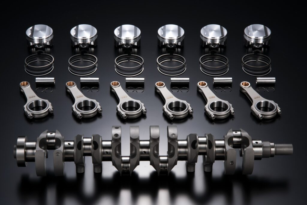 1000ps以上のハイパワーでの使用に最適な高強度キット「HKS CAPACITY UPGRADE KIT　RB26 2.8L STEP3　H-COMP Φ86.5」
