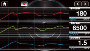 ブリッツのOBDモニター『タッチブレインプラス』に、GR86/BRZ(Z#8)専用通信を搭載。油温、燃圧、インジェクター、燃費、触媒温度、ブレーキ液圧、空燃比の表示が可能。従来モデルも無料アップデートで対応可能に！ - tbplus_log_real
