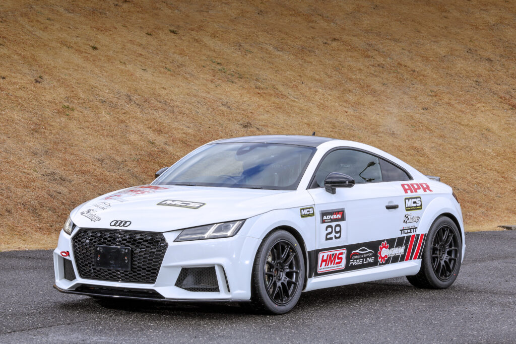 足まわりのセット変更と制御介入を解決し１分フラットを目指す「 HMS-JAPAN　AUDI  TT 8S （FF）」12/18開催 37th REVSPEED 筑波スーパーバトル事前情報