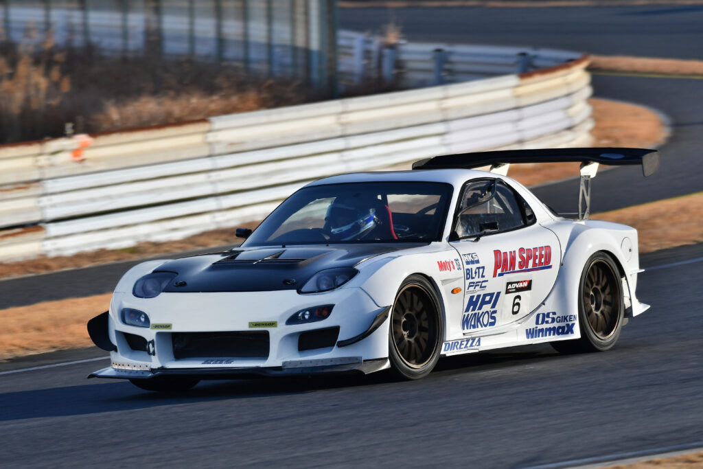 β02 の最大サイズ 285/35R18を初投入！「パンスピード FD3S RX-7」筑波スーパーバトル